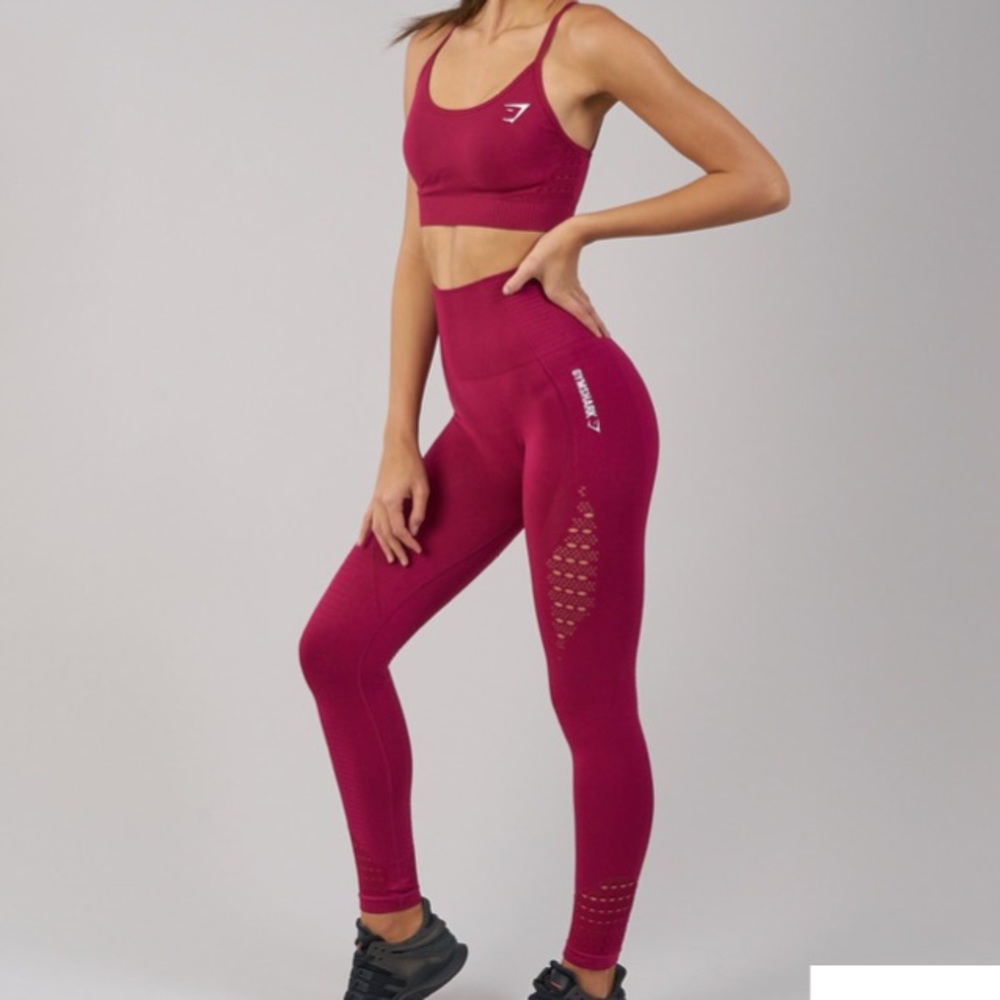 Gymshark Beet Seamless Set